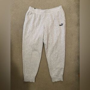 PUMA Women's Heather Grey Essential Jogger Sweatpants